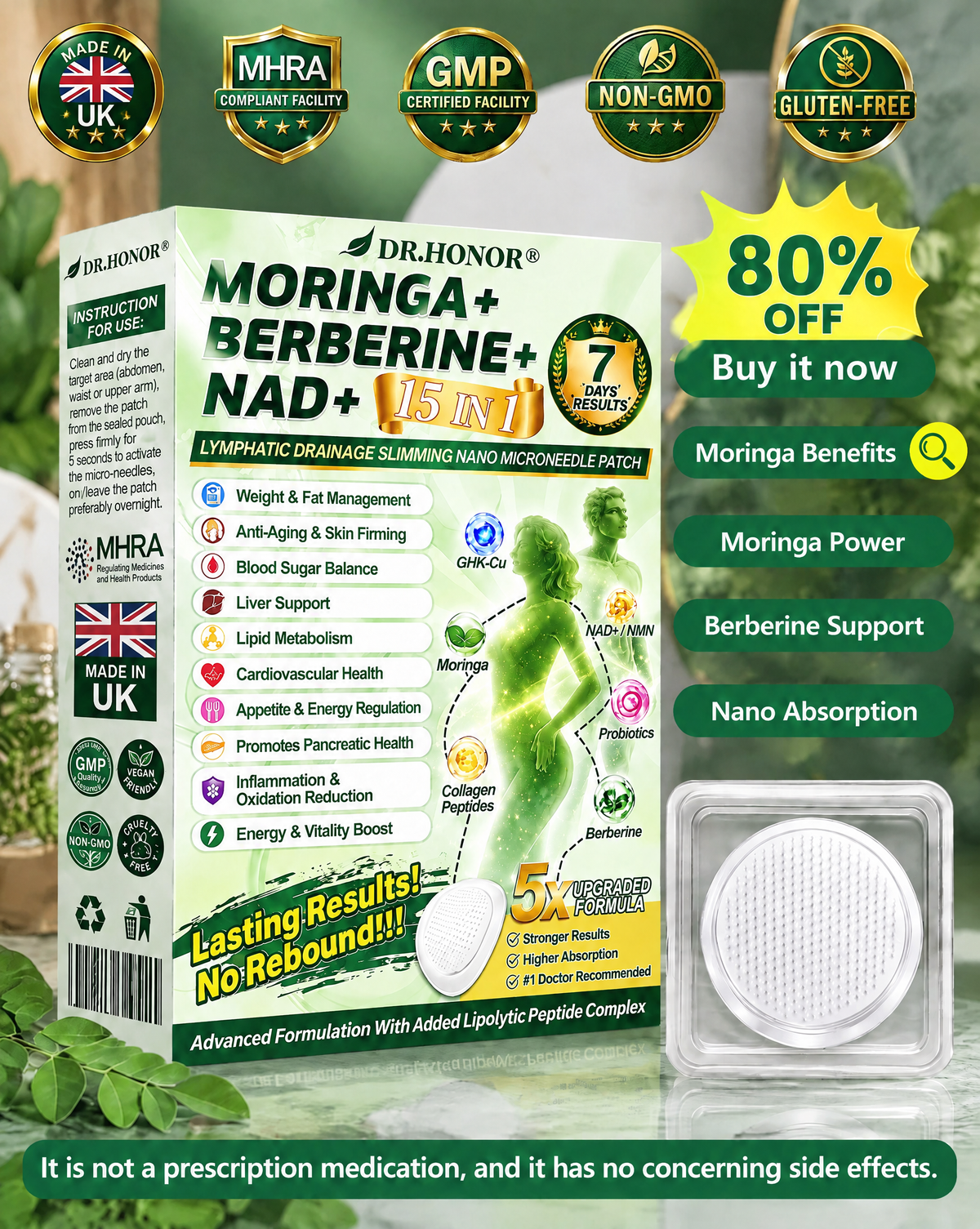 𝑶𝒇𝒇𝒊𝒄𝒊𝒂𝒍 𝑺𝒕𝒐𝒓𝒆  |🍀🍀𝐃𝐑.𝐇𝐎𝐍𝐎𝐑® 𝐋𝐲𝐦𝐩𝐡𝐚𝐭𝐢𝐜 𝐃𝐫𝐚𝐢𝐧𝐚𝐠𝐞 𝐒𝐥𝐢𝐦𝐦𝐢𝐧𝐠 𝐍𝐚𝐧𝐨-𝐌𝐢𝐜𝐫𝐨𝐧𝐞𝐞𝐝𝐥𝐞 𝐏𝐚𝐭𝐜𝐡 🇬🇧 (𝐉𝐮𝐬𝐭 𝐨𝐧𝐜𝐞 𝐚 𝐝𝐚𝐲, 𝐯𝐢𝐬𝐢𝐛𝐥𝐞 𝐜𝐡𝐚𝐧𝐠𝐞𝐬 𝐢𝐧 𝟕 𝐝𝐚𝐲𝐬）𝘽𝙚𝙧𝙗𝙚𝙧𝙞𝙣𝙚 + 𝙈𝙤𝙧𝙞𝙣𝙜𝙖 𝙁𝙤𝙧𝙢𝙪𝙡𝙖 ✅ 𝐅𝐨𝐫 𝐨𝐛𝐞𝐬𝐢𝐭𝐲, 𝗟𝗼𝗼𝘀𝗲 𝘀𝗸𝗶𝗻,𝐝𝐢𝐚𝐛𝐞𝐭𝐞𝐬, 𝐬𝐥𝐞𝐞𝐩 𝐚𝐩𝐧𝐞𝐚, 𝐣𝐨𝐢𝐧𝐭 𝐢𝐬𝐬𝐮𝐞𝐬, 𝐚𝐧𝐝 𝐦𝐨𝐫𝐞💯💯